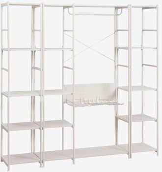 Sklum Armario Modular Abierto De 3 Piezas Con 2 Estanter&iacute;as En Hierro Elviah Sklum