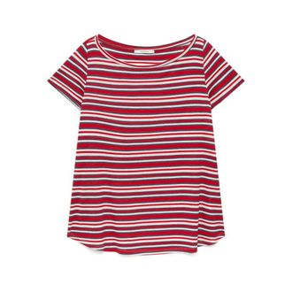 Maliparmi T-Shirts, female, Multicolor, Size: XS Summer Stripes T-Shirt