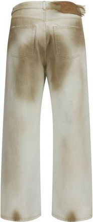 Magliano Mens Beige Cotton Jeans Denim Clothing