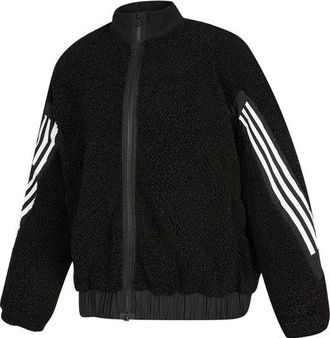 adidas (WMNS) adidas Contrasting Colors Stripe Jacket Black HM7455