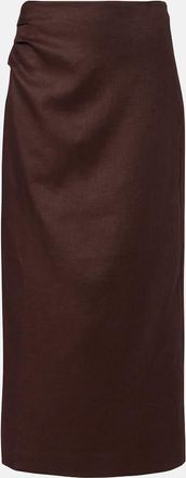 Sir. Gonna midi in lino