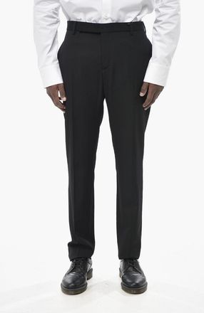 Saint Laurent Pantaloni a Tinta Unita in Lana Saint Laurent