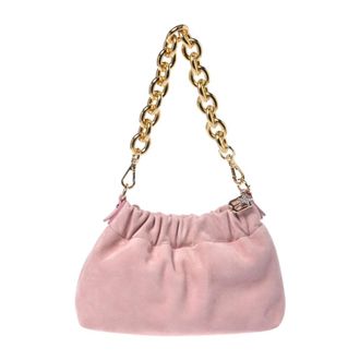 Baldinini Suede Shoulder Bag - female - Baldinini - Shoulder Bags - Pink - ONE SIZE - Bags