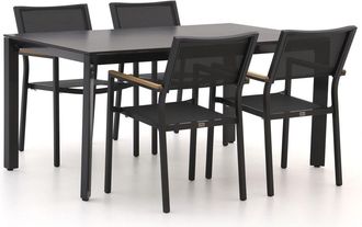 Bellagio la vita attrattiva Bellagio Roma/Sestino 160cm dining tuinset 5-delig stapelbaar
