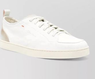 Santoni montecarlo sneakers round toe flat sole