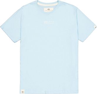 Alpha Industries T-Shirt ALPHA INDUSTRIES Organics EMB T-Shirt, Herren, Gr. 3XL, blau (organic sky blau), Obermaterial: 100% Baumwolle, Shirts T-Shirt