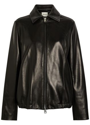 Khaite Jackson Leather Jacket - Black - S (UK8-10 / S)