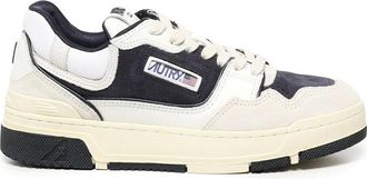 Autry White Trainers with Leather and Suede