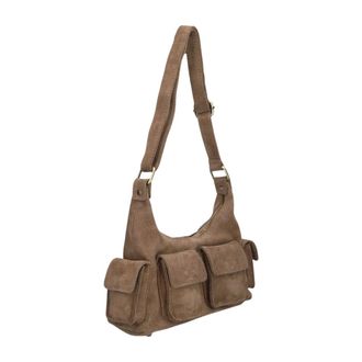 Notre-V SEN Suede - Dames - Tassen - Grijs - Maat: ONE Size Su&egrave;de