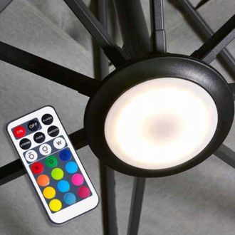 OEM Iluminaci&oacute;n Led Para Sombrillas De Jard&iacute;n Platinum Negro Homms