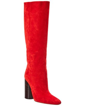 Ferragamo Ferragamo Pampero Suede Knee-High Boot