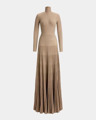Ralph Lauren Collection Turtleneck Sweater Evening Dress