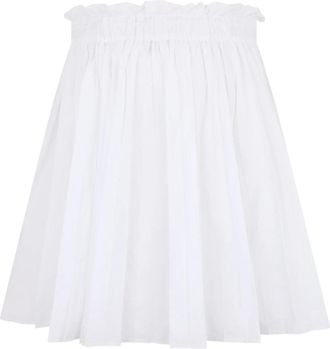 Red Valentino Rok met ritssluiting aan de voorkant - Dames - Korte rokken - Wit - XS - Polyester - Rokken