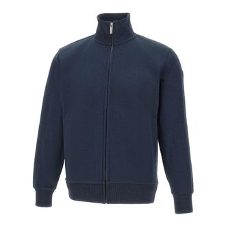 Colmar Cotton High-Neck Sweatshirt - Heren - Vesten met rits - Blauw - S - Katoen - Hoodies & sweatvesten
