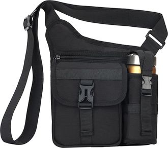 Generic Shoulder Bag for Men - Outdoor Chest Bag Sling Pouch,Water Bottle Holder Back Pack for Travel Hiking Cycling Birthday Sports Teens School Gym Work Cam