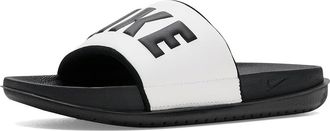 Nike OffCourt Slide Womens Sandals Black/Black/Summit White : 10 B - Medium, Synthetic