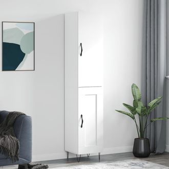 Berkfield Home Highboard White 34.5x34x180 cm Engineered Wood