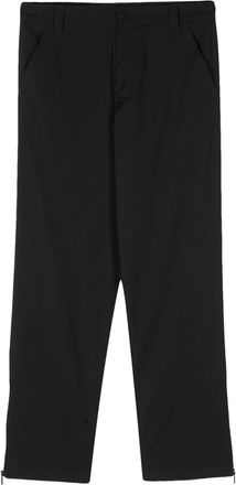 Just Cavalli ankle-zips straight-leg trousers - men - Elastane/Viscose/Polyester/Cotton - 48 - Black