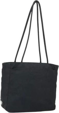 Prada Pre-owned Tote Bags, female, Black, Size: ONE SIZE Pre-owned Vintage Nylon Tote Bag