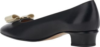Ferragamo Womens Pumps Vara 2.0 Black Leather Calf