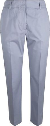 Eleventy Clear Blue Broeken - Dames - Broeken - Blauw - 2XL - Katoen - Broeken