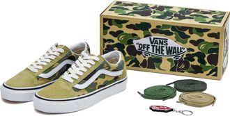 Vans BAPE x Old Skool 36 DX Green Camo VN0A54F37BE