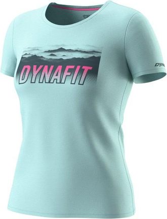 Dynafit Transalper Graphic S/S Tee Funktionsshirt f&uuml;r Damen | t&uuml;rkis/blau