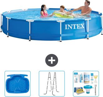 Intex Piscina Con Estructura Redonda - 366x76 Cm - 6-piezas S22460
