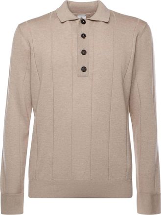 Eleventy Cotton And Cashmere Polo Shirt