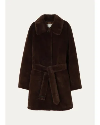 Burberry Belvedere Faux Fur Car Coat