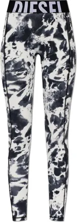 Diesel Broeken, Dames, Zwart, XL, Adeline-D-Pop Leggings