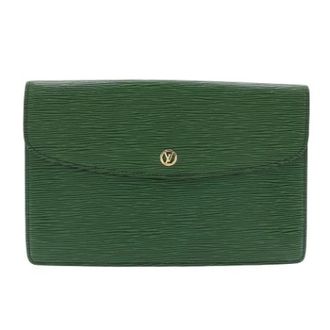 Louis Vuitton Pre-owned Montaigne27 Borsa Clutch in Pelle Epi - - Pre-owned - Uomo - Verde - ONE SIZE