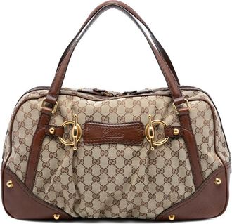 Gucci Pre-owned Gucci GG Canvas Jockey Boston Bag Ladies 211967 203419