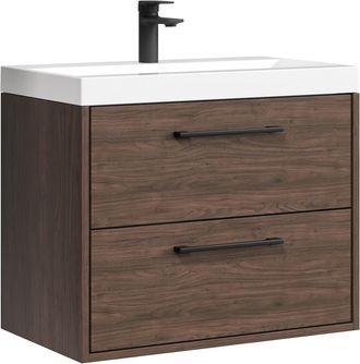 Badplaats Badplaats Mueble De Ba&ntilde;o Florence 01 60 Cm - Nogal - Mueble Susp