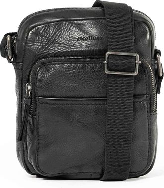 Melluso Borsello uomo in pelle nero cp317