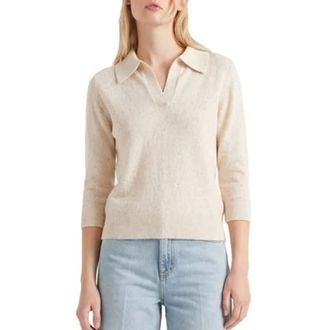 Marella V-neck Knitwear, female, Beige, Size: L Lonza001