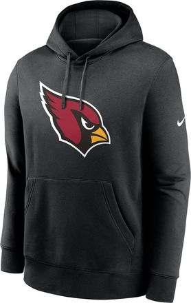 Nike Arizona Cardinals Club Logo Nike Mens NFL Pullover Hoodie in Black | NKDK00A9C-N09