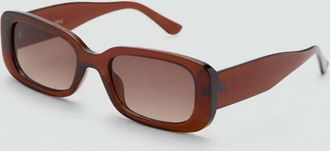 Mango Occhiali da sole montatura rettangolare marrone - Donna - Taglia unica - MANGO