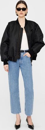 Anine Bing Leon Bomber in Black at Nordstrom, Size X-Small