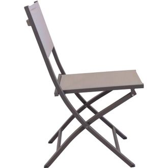 Milani Home GAJA - sedia da giardino in alluminio e textilene pieghevole salvaspazio