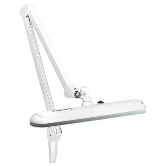 Elegante Lampada Da Officina A Led Elegante 801-s Con Morsa Standard, Bianca