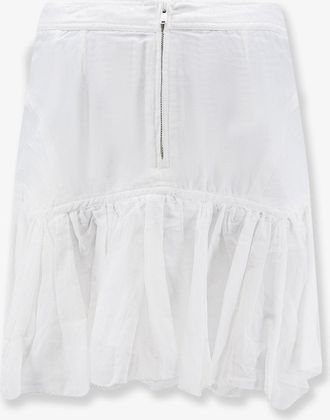 Isabel Marant Womens Skirt Daneen White Cotton Blend