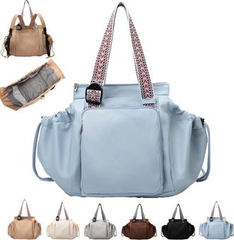 Generic Essential Tote Bag, Everyday Bag,Multifunctional Travel Organizer Bag,Boasts Great Storage Capacity (Blue)