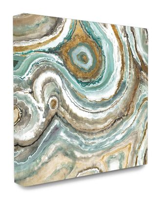 Stupell Industries Aqua Geode Stone Canvas Art