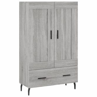 Berkfield Home Highboard Grey Sonoma 69.5x31x115 cm Engineered Wood
