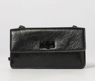 Fendi Wallet on Chain Peekaboo in pelle di vitello increspata