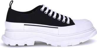 Alexander McQueen Black Canvas Chunky Mens Sneakers