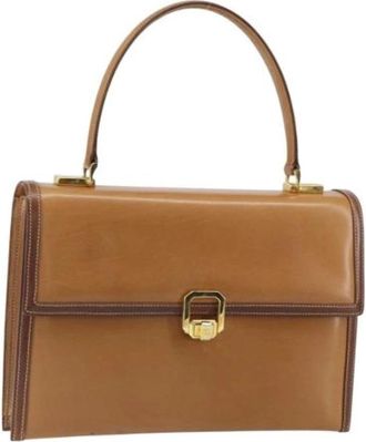 Gucci Pre-owned Vintage Handtas - Dames - Vintage Handtas - Bruin - ONE Size - Leer - Vintage