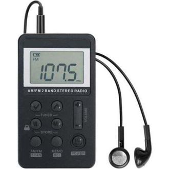 OEM Radio De Bolsillo Am/fm Personal, Robot Vr Port&aacute;til, Mini Reproductor De M&uacute;sica Digital Con Bater&iacute;a Recargable, Auriculares, Pantalla De Bloqueo, Idea
