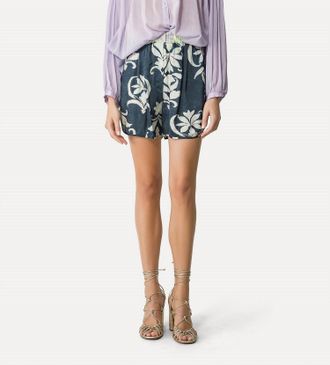 Forte_Forte Lily Bermuda Shorts In Blue Multi